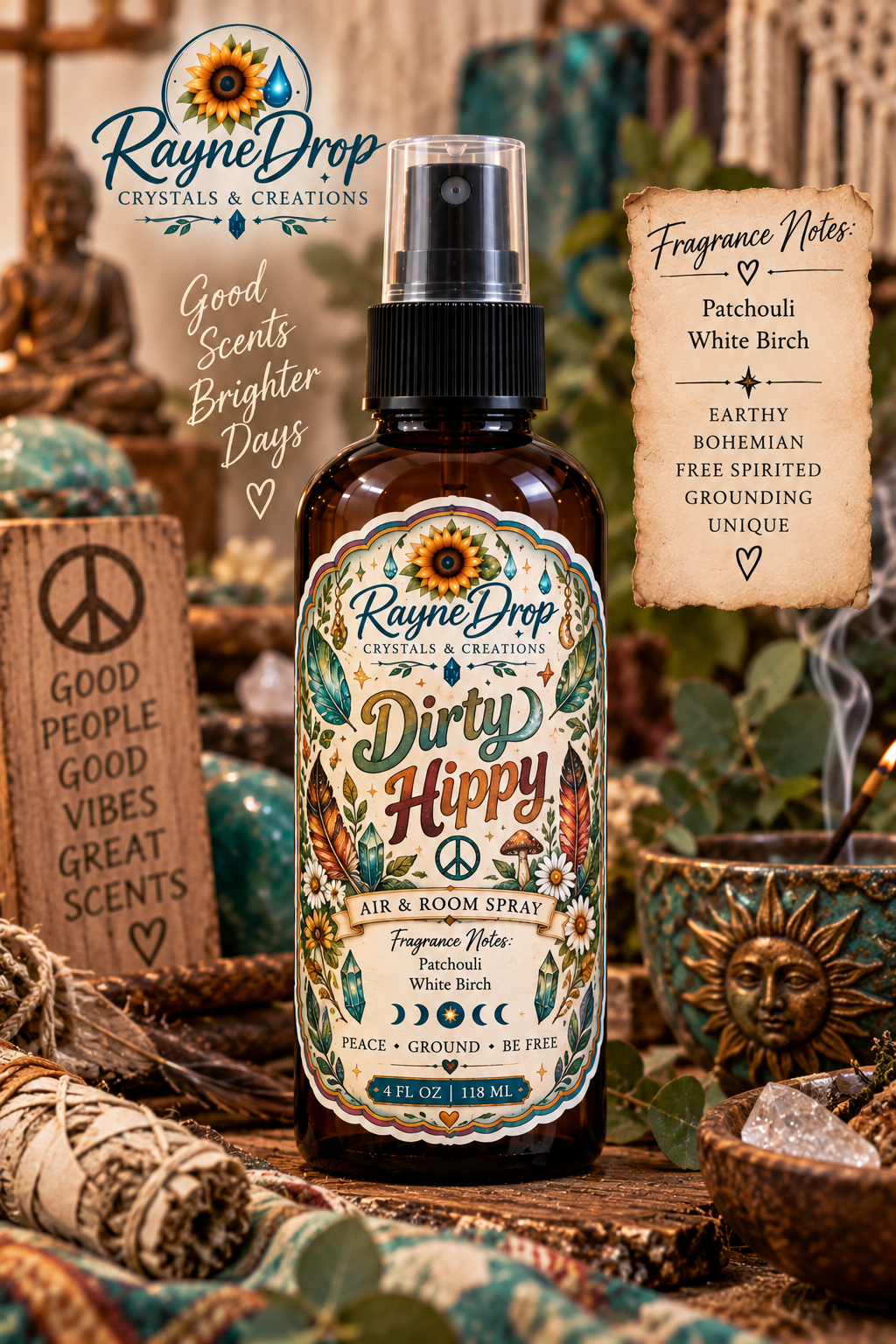 RayneDrop™ Aura Mist | Air & Room Spray | 4 oz